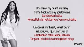 Toni Braxton – UnBreak My Heart  Lirik Lagu Terjemahan [upl. by Ahsatsana144]