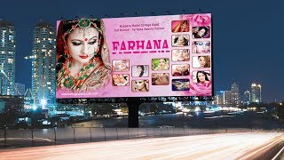 How to create beauty parlour banner design in Photoshop [upl. by Beauregard]