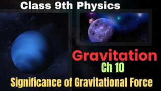 Significance of gravitational Force  Gravitation  Class 9 [upl. by Thaddeus]