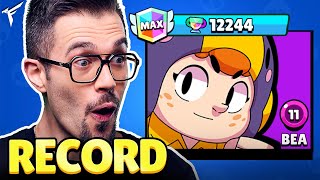 BEA A 12000 COPPE RECORD MONDIALE 🐝 Brawl Stars [upl. by Oratnek]