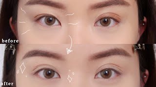 HOW I FIX MY UNEVEN EYELIDS NATURALLY 👀✨ [upl. by Roee]