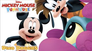 Mickey Mouse Funhouse Dino Doggies  Read Aloud Kids Storybook disney [upl. by Sadnac985]