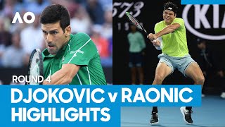 Novak Djokovic vs Milos Raonic Match Highlights 4R  Australian Open 2021 [upl. by Bogart]