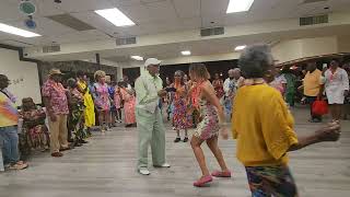 DMV senior hand dancers channel 8152024 Karen and Bobs birthday celebration tropical [upl. by Soilissav]