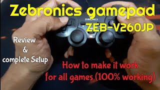 Best entry level gamepad   Zebronics ZEBV260JP [upl. by Naimaj]