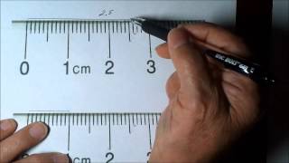 How to Measure length correctly using a Centimeter Ruler [upl. by Moorish]