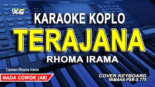 Terajana karaoke nada pria  Rhoma Irama Versi dangdut koplo [upl. by Zumwalt]