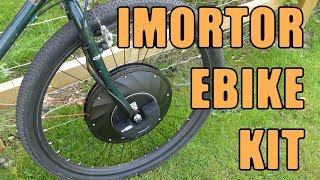 Turn an old bike into an ebike  cheap amp easy IMortor conversion kit [upl. by Auqenwahs]