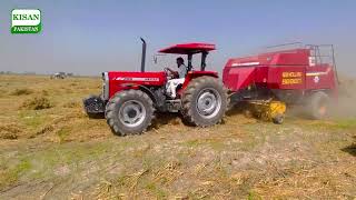 HATTAT tractor 398 performance with Baller machine in panjab Pakistan [upl. by Eenor33]