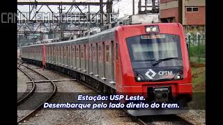 Avisos Sonoros da Linha 12Safira CPTM 20162021 Séries 7000 e 9000 Remasterizado [upl. by Sorrows]