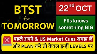 BTST for tomorrow  BTST for 22 October 2024  Tomorrows market GAP UP or GAP DOWN [upl. by Ulani]