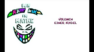 VOLUMEN EINER KUGEL  berechnen einfach erklärt [upl. by Takashi]