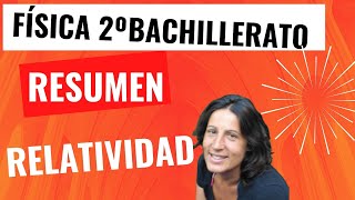 RESUMEN DE RELATIVIDAD EN 7 MINUTOS FÍSICA 2º BACHILLERATO [upl. by Arikal505]