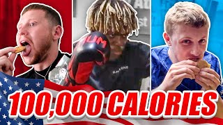 SIDEMEN 100000 CALORIES IN 24 HOURS CHALLENGE USA EDITION [upl. by Enotna]