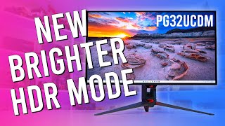 Dolby Vision and Higher Brightness Asus PG32UCDM Firmware MCM105 Tested [upl. by Isej242]