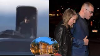 Travis Kelce amp Taylor Swift Touch Down in LA to Claim Their Stunning New Mansion [upl. by Aiekan887]