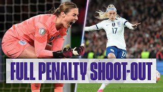 Full Penalty Shootout  England 11 Brazil 42 Penalties UEFA Womens Finalissima  England [upl. by Llerral543]