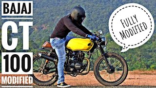 Bajaj CT 100 Modified  Cafe Racer [upl. by Nerdna]