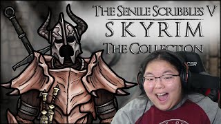 Senile Scribbles Skyrim FULL SERIES Reaction [upl. by Nivac]