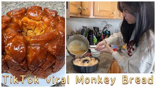 Kate Made Yummy Monkey Bread from TIKTOK  Janet and Kate [upl. by Anigroeg806]