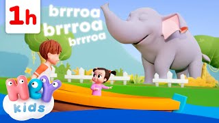 Les sons des animaux en chanson   Apprendre les Animaux pour Bébé  HeyKids en Français [upl. by Tania536]