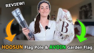 Monogram Garden Flag  Flag Pole Review [upl. by Claus]