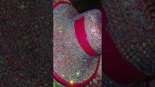 Finishing the rhinestone cowboy hat part one cowboyhat rhinestones shorts [upl. by Aufmann]