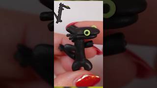 TOOTHLESS MEME Polymer Clay lizard dance art polymerclay [upl. by Htebazle]