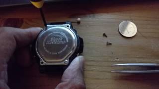 How To Change The Battery on a Casio Gshock DW6900  Time Lapse [upl. by Suelo]