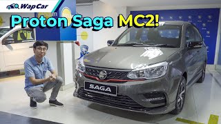 2022 Proton Saga MC2 Premium S in Malaysia Updated to Fight The Bezza  WapCar [upl. by Drofhsa]