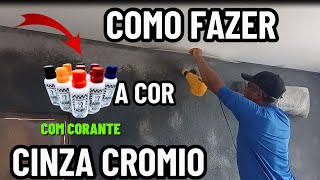 COMO FAZER A COR CINZA CRÔMIO com corante xadrez passo a passo [upl. by Solracnauj]