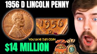 1956 D Lincoln Penny Worth Money COINS WORTH MONEY [upl. by Oberheim]