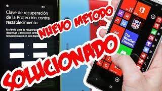 SALTAR PROTECCIÓN CONTRA RESTABLECIMIENTO EN LUMIA CON WINDOWS 10probado en 640  Mr Yisus [upl. by Calista]