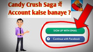 Candy Crush Saga me account kaise banayehow to create account in candy crush game2023 [upl. by Sanfo]