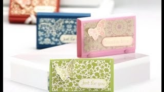 Stampin Up UK Mini Post It Note Holder [upl. by Osric]