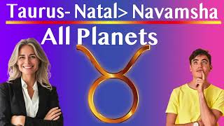 Taurus Natal To Navamsha With Planets [upl. by Areemas]