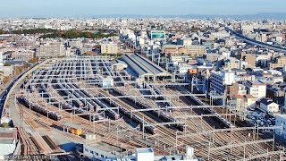 20240404 1502 阪急電車 神戸線 西宮車庫 西宮北口 鉄道基地 ライブカメラ 5 入庫 出庫 発着 風景 運行状況 名神高速 [upl. by Ylesara292]