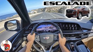 The 2022 Cadillac Escalade Diesel is Bold American Luxury that’s Better with a V8 POV Drive Review [upl. by Zabrine]