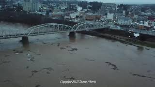 Pittston PA Riverfront Flooding 12252020 [upl. by Lletnuahs27]