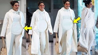 PREGNANT Priyanka Chopra Jonas Flaunts her Baby Bump in All white Hoodie Dress [upl. by Epperson302]