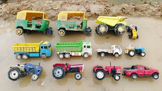 Gadi Wala Cartoon  Dumpar Truck amp Mahindra Tractor  HMT Tractor  JCB  Rickshaw  Parth Kids [upl. by Hoye]