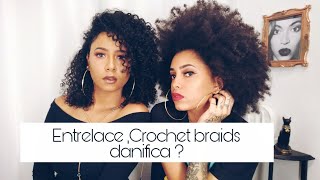 Aplique estraga o cabelo  Nega do pixain responde entrelace crochet braids dúvidas [upl. by Moia]