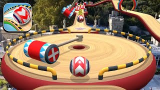 Rolling Balls 3D Sky Race Speedrun Gameplay Levels 1718 [upl. by Eseerahs]