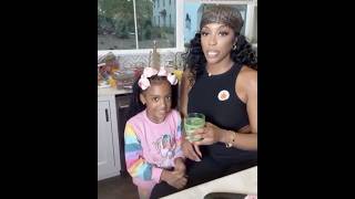 Porsha Williams Daughter Pilar Makes Juicer Drink For Mommy To Taste 🧃 [upl. by Adrahc]