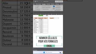 Excel Cellules  Les Avantages De Les Nommer [upl. by Enahc]