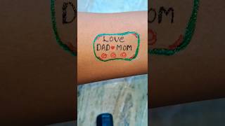 Mom Dad tattoo design❤️ trending viral ytshorts satisfying shortvideo tattoo tatooart maa [upl. by Nam]