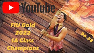 FIU Gold Winterguard 2022 WGI FINALS Multi Cam [upl. by Kilk]