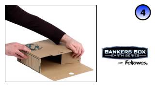 Bankers Box® Earth Series 100mm A4 Transfer File  Assembly Demo [upl. by Teyugn]