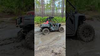 Gnarly Hole Redo 2025 Honda Pioneer 520 Silver Lake OHV Tallahassee Fl redclayriders atv shorts [upl. by Ebocaj940]