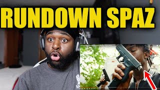 Rundown Spaz First Day Out Freestyle Official Music Video REACTION [upl. by Shani319]